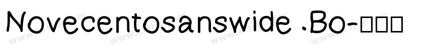 Novecentosanswide Bo字体转换